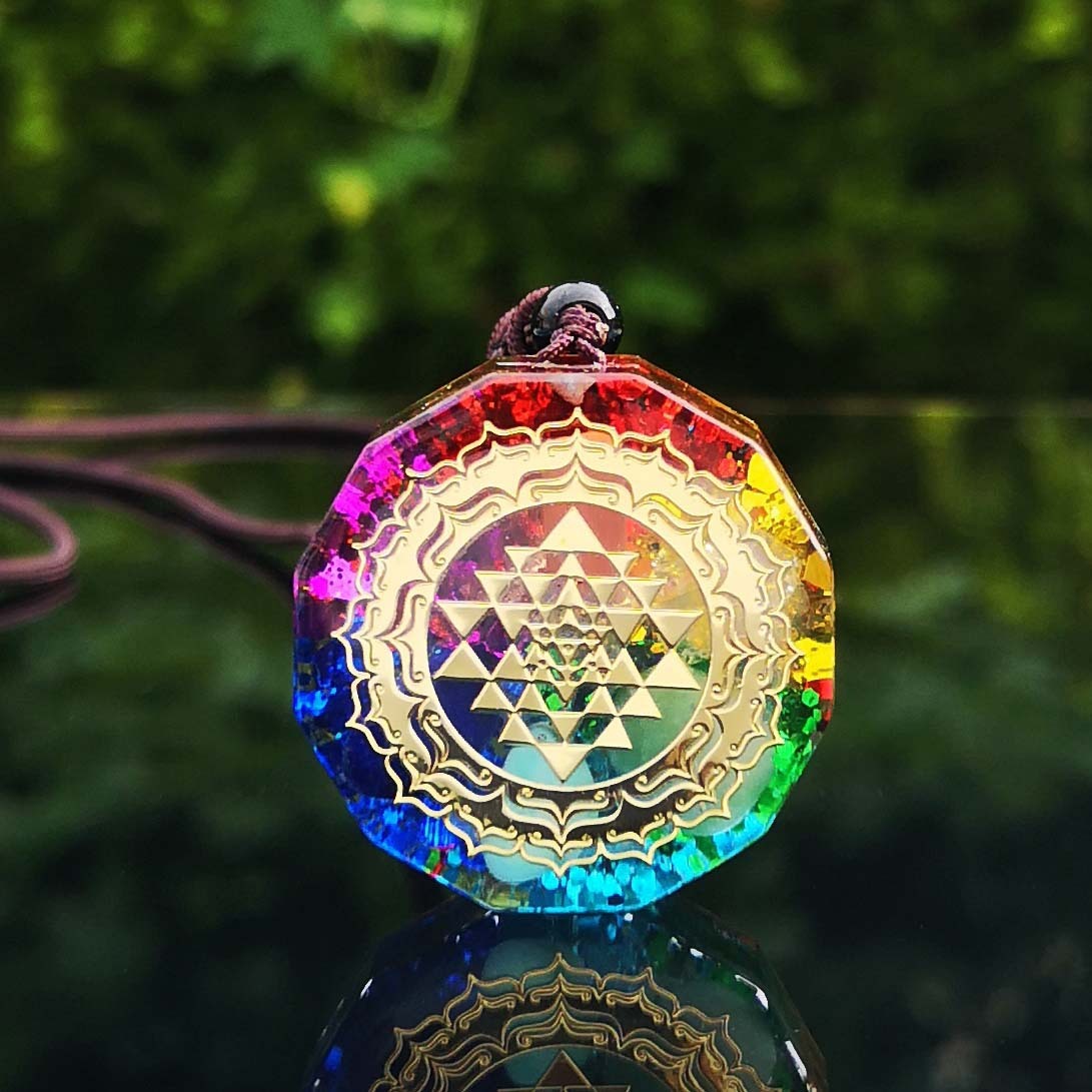PendantNecklace Geometry Necklace Meditation Energy Pendant