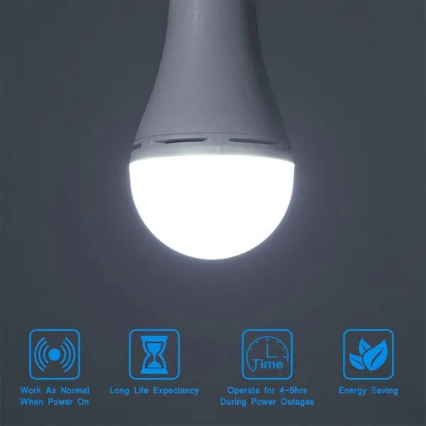 E27 Emergency Bulbs Rechargeable LED Light With Battery Backup LED Bulb 12W