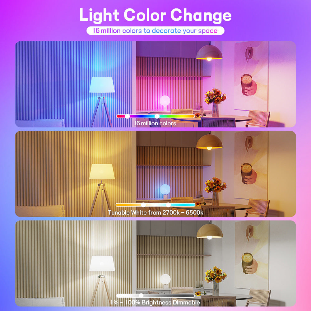 Smart Wifi Bluetooth demand And Corlor-changing Bulb