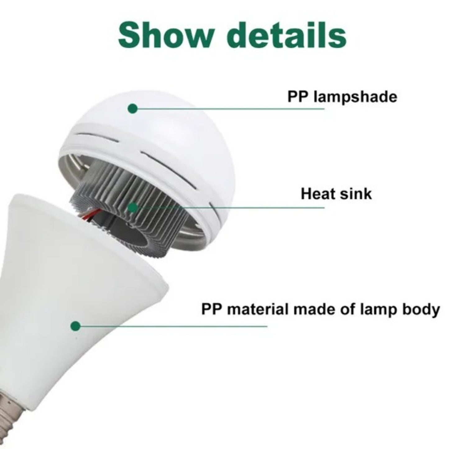 E27 Emergency Bulbs Rechargeable LED Light With Battery Backup LED Bulb 12W